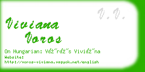 viviana voros business card